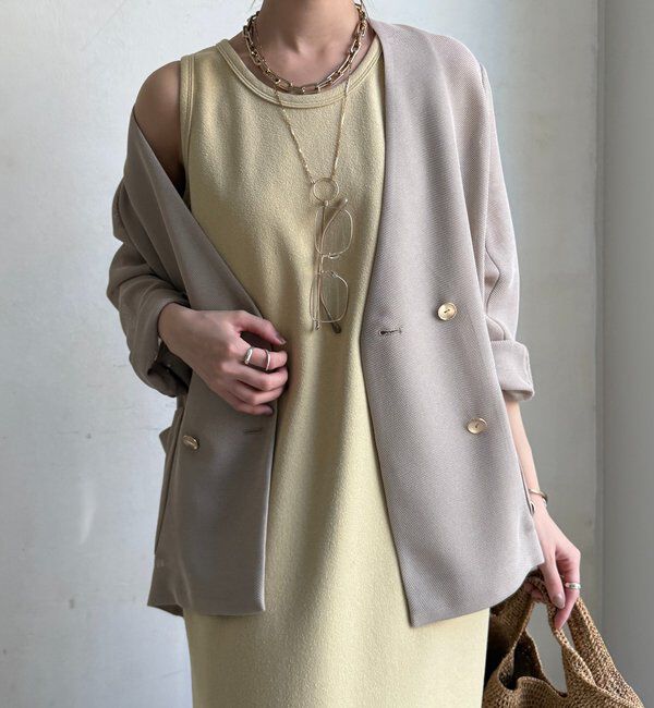  「【全骨格細見え】ブークレーダンボールタンクワンピース」|ワンピース|