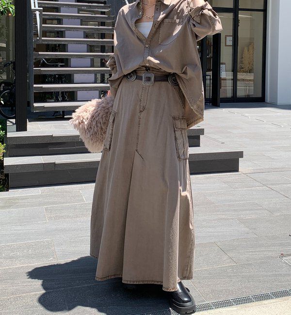  「リヨセルピグメントビッグシャツ」|シャツ・ブラウス|