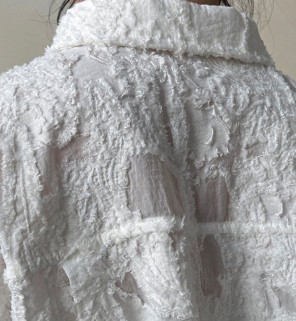  「【WEB限定】カットジャガードジャケット」|ブルゾン・スタジャン|