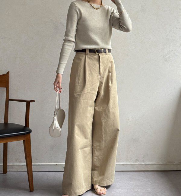  「【REI企画カラーあり】スクエアニットロングスリーブプルオーバー」|ニット・セーター|