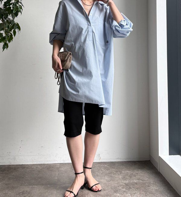  「ツイルストレッチカプリパンツ」|チノ|