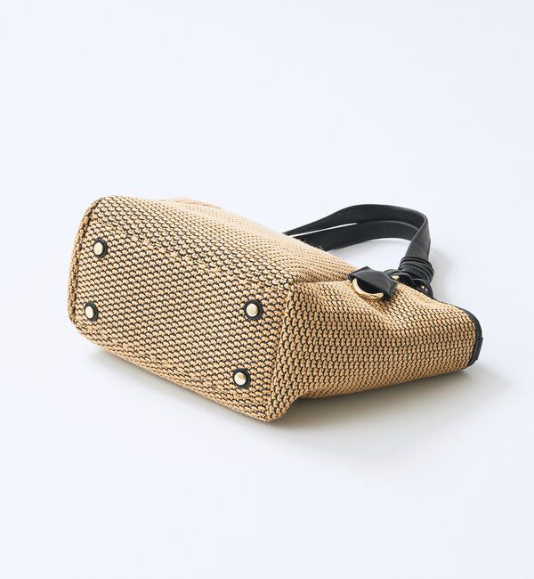  「予約【ショルダーストラップ付き】レザーパイピングミニトート」|クラッチバッグ|