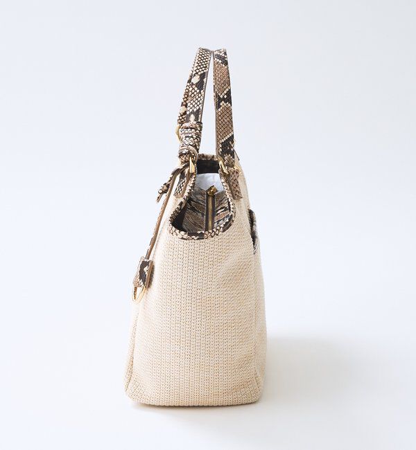  「予約【実用性抜群】レザーパイピングラージトート」|クラッチバッグ|