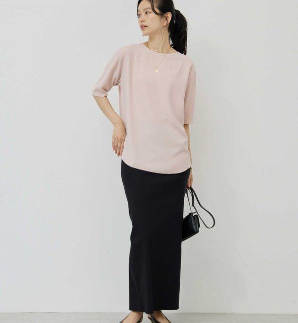  「バックスリットハーフスリーブブラウス」|シャツ・ブラウス|