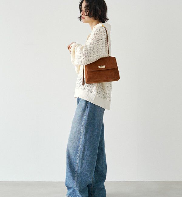  「《WEB限定》スエードフラップミニトートバッグ」|トートバッグ|