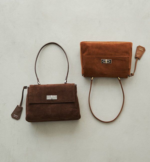  「《WEB限定》スエードフラップミニトートバッグ」|トートバッグ|