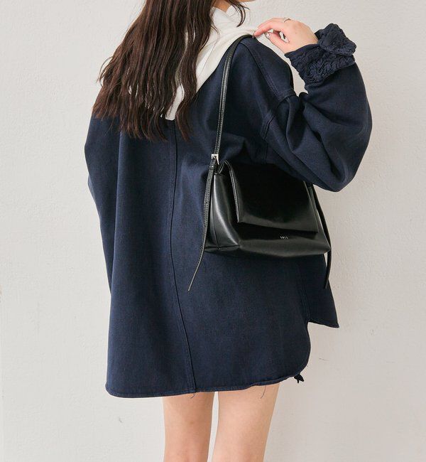  「裾レースツイルジャケット」|ブルゾン・スタジャン|