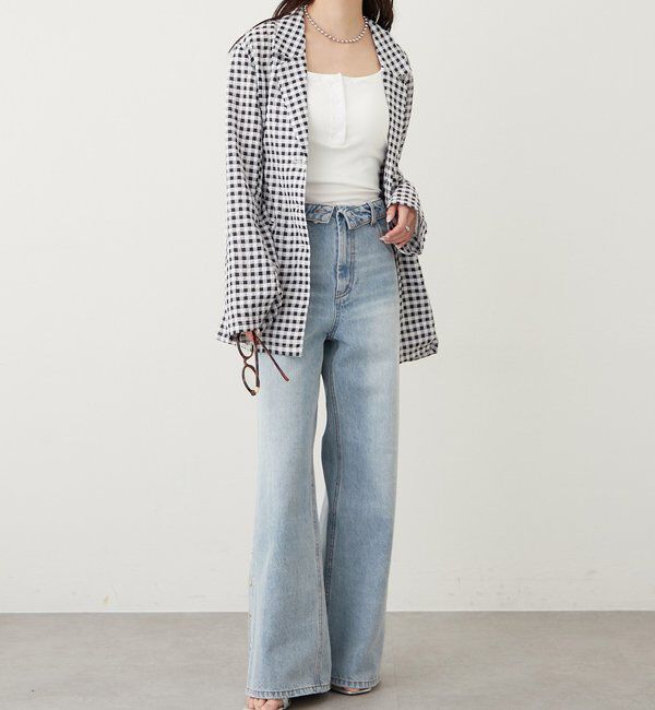  「ベルト付きシアージャケット」|その他|