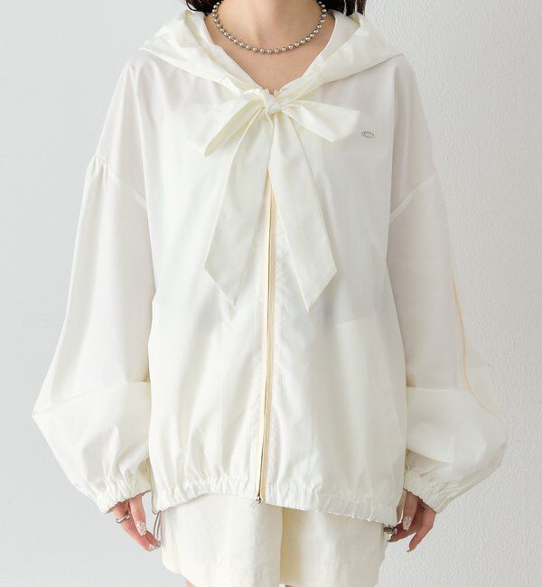  「ボウタイフーディブルゾン」|ブルゾン・スタジャン|