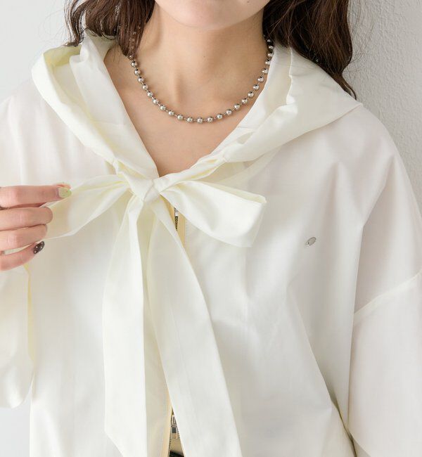  「ボウタイフーディブルゾン」|ブルゾン・スタジャン|