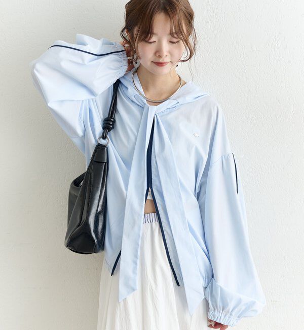  「ボウタイフーディブルゾン」|ブルゾン・スタジャン|