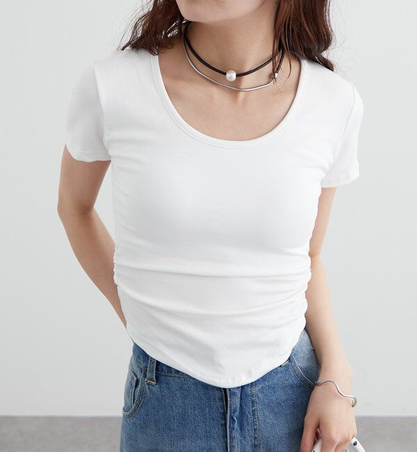  「バックシャンレースちびTシャツ」|Tシャツ・カットソー|