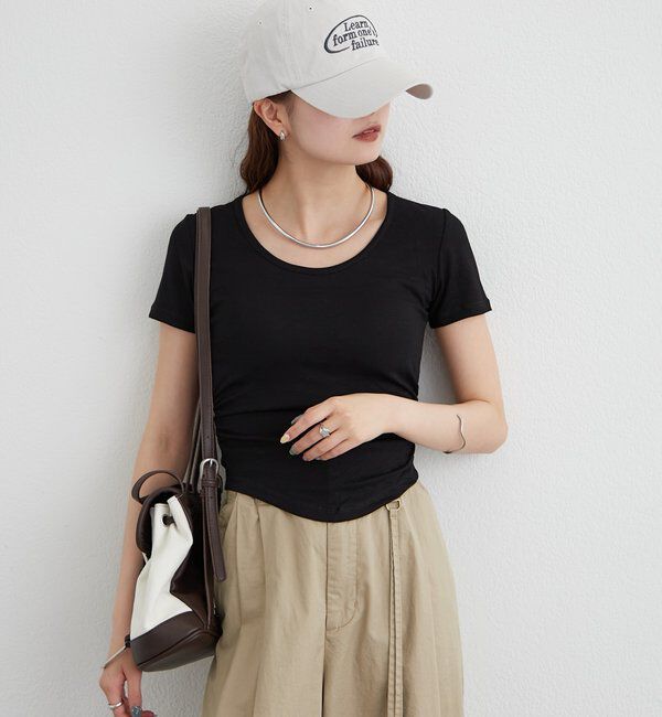  「バックシャンレースちびTシャツ」|Tシャツ・カットソー|