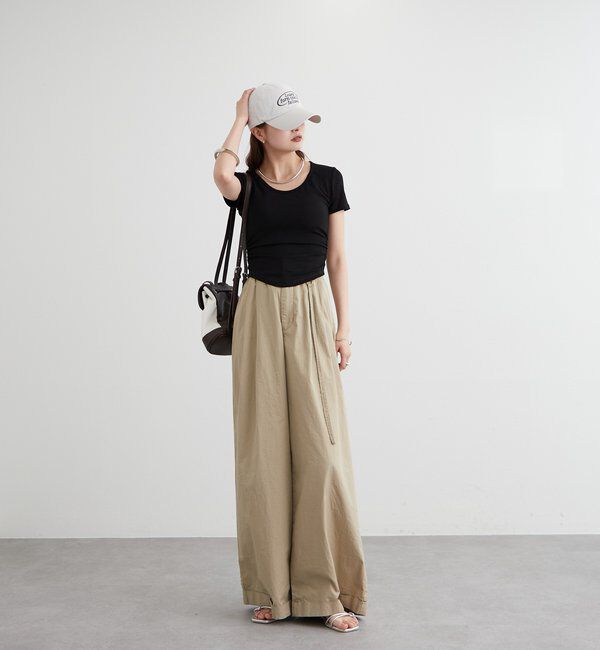  「バックシャンレースちびTシャツ」|Tシャツ・カットソー|