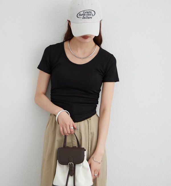  「バックシャンレースちびTシャツ」|Tシャツ・カットソー|