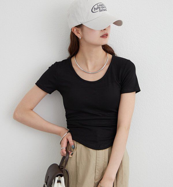  「バックシャンレースちびTシャツ」|Tシャツ・カットソー|