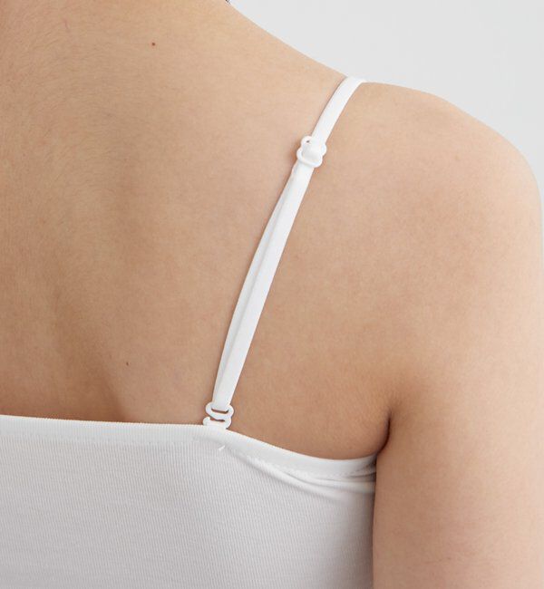  「パット付きボタンスリットキャミソール」|キャミソール|