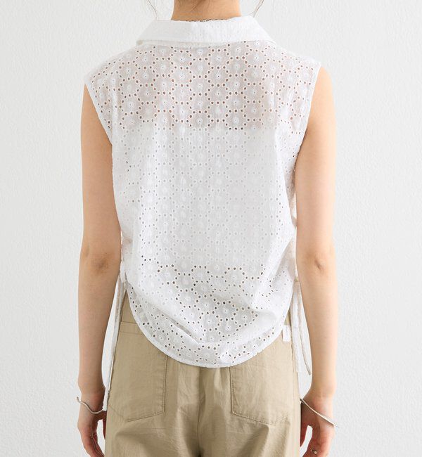  「襟付きサイドギャザーシェイプシャツ」|シャツ・ブラウス|