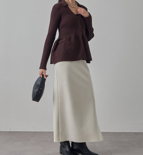  「【Lサイズも登場！】ポンチZIPタイトスカート」|スカート|