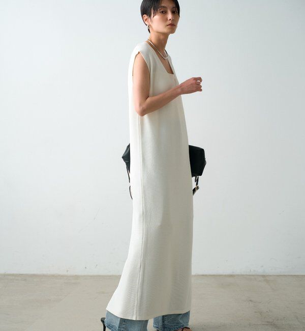  「【JAPAN MADE】マキシVワンピース」|ワンピース|オフホワイト