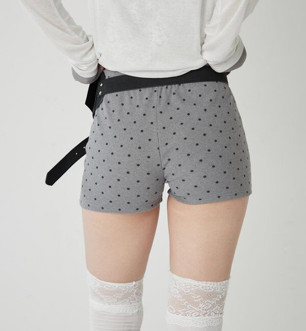  「【SLOPPY/スロッピー】リブショートパンツ」|チノ|