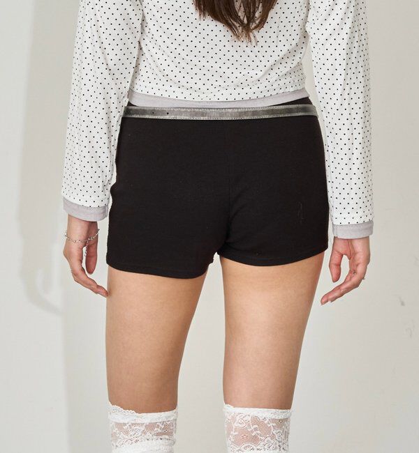  「【SLOPPY/スロッピー】リブショートパンツ」|チノ|