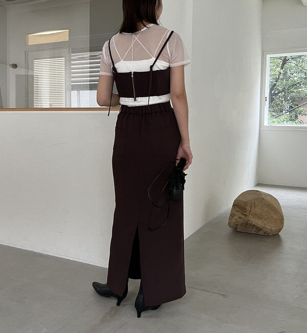  「【累計1万枚突破/全骨格◎/低身長サイズ】マキシIラインスカート」|スカート|