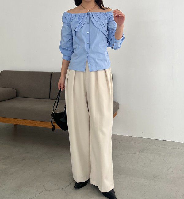  「オフショルパフブラウス」|シャツ・ブラウス|