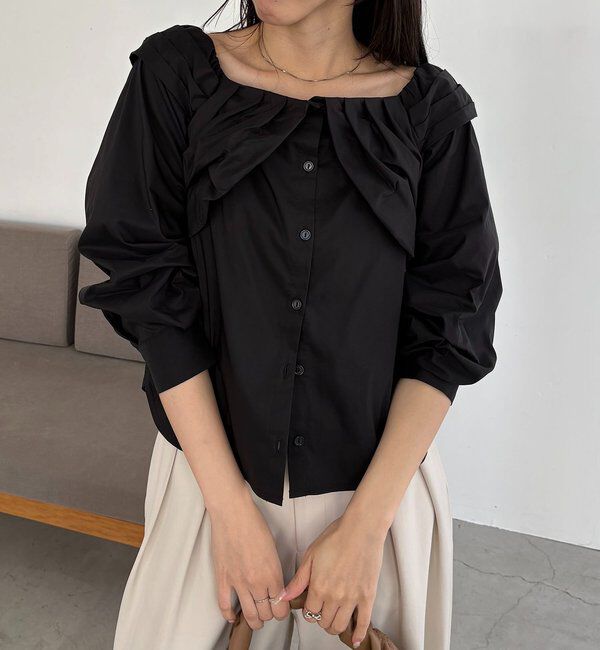  「オフショルパフブラウス」|シャツ・ブラウス|