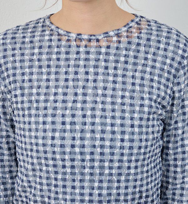  「レースチェックプルオーバー」|Tシャツ・カットソー|