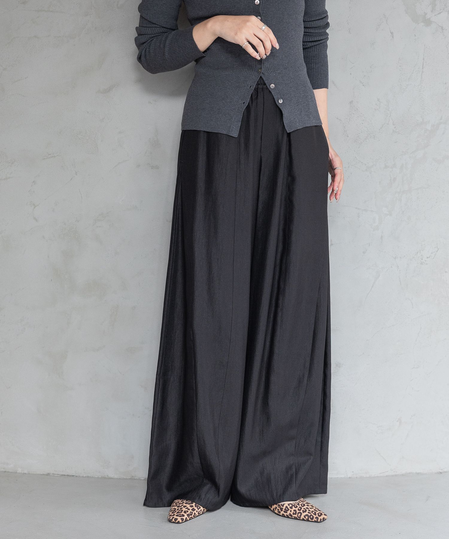 A part by 「サテンバルーンイージーパンツ」|その他|ブラック