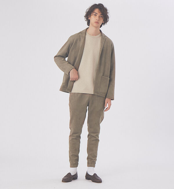 ABAHOUSE「【セットアップ対応】ネオ スエード ボタンレス  カーディガン ジャケット」|その他|