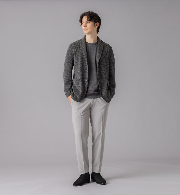 ABAHOUSE「ウールミックス ツイードライク ジャージージャケット」|その他|