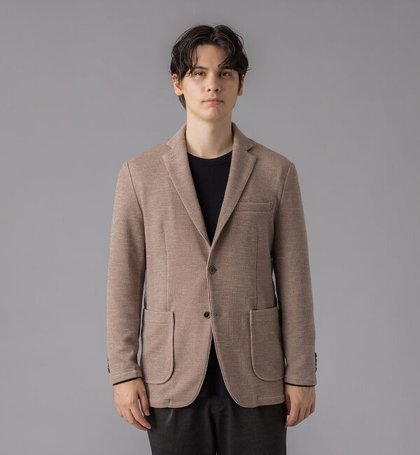 ABAHOUSE「ウールミックス ツイードライク ジャージージャケット」|その他|
