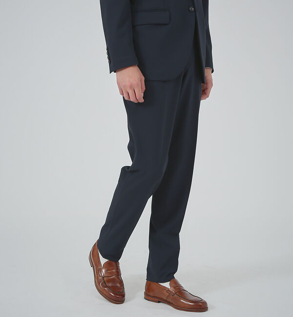 ABAHOUSE「【セットアップ対応】マルチストレッチ ピケ セオアルファ スラックス」|スラックス|ネイビー