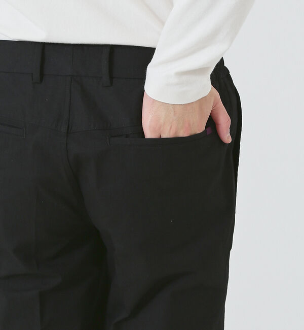 ABAHOUSE「【多機能/シェルタリングドライ】リネン混 イージー スラックス」|スラックス|