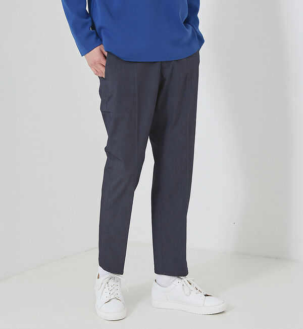 ABAHOUSE「【多機能/シェルタリングドライ】リネン混 イージー スラックス」|スラックス|