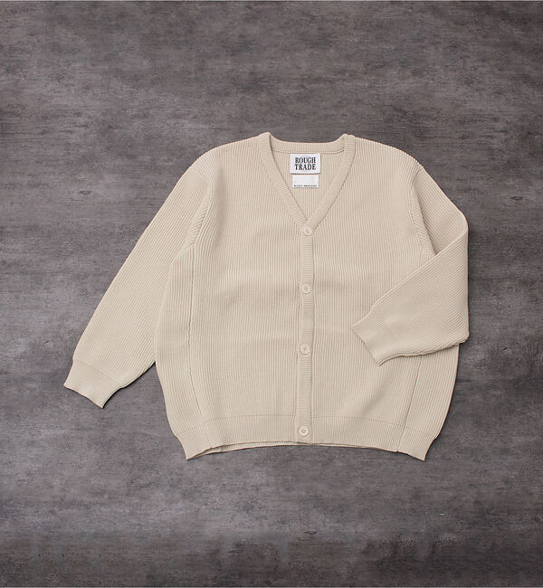 ABAHOUSE「ルーズシルエット ハイゲージ ポリ Vネック ニット カーディガン」|カーディガン|