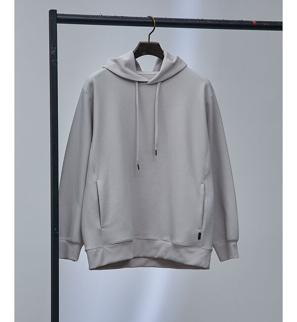 ABAHOUSE「【セットアップ対応】ハニカムメッシュ パーカー」|パーカー|グレージュ