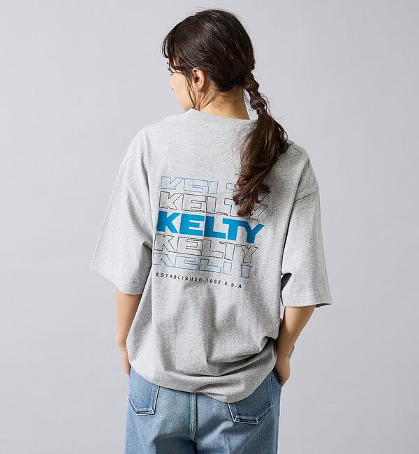 ABAHOUSE「【KELTY / ケルティ】Back Typo Logo T-Shirt / バ」|Tシャツ・カットソー|ライトグレー