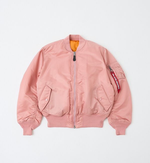 ABAHOUSE「【Alpha Industries（アルファ インダストリーズ）】MA-1 FL」|ブルゾン・スタジャン|スモークピンク