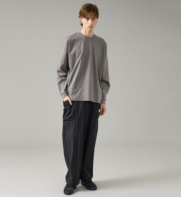 ABAHOUSE「コットンポンチ モダンフィット ボーダーロンT / オーバーサイズ」|Tシャツ・カットソー|