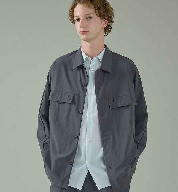 ABAHOUSE「【CORDURA】TUCK＆DARTS コーデュラナイロン シャツブルゾン /」|ブルゾン・スタジャン|