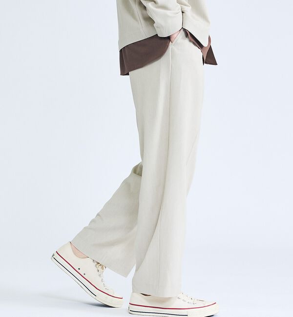 ABAHOUSE「【セットアップ対応】デニムライクツイル ワイド イージーパンツ」|その他|