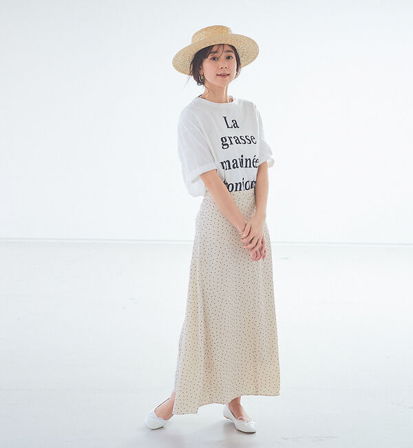 Rouge vif「ドットロングスカート」|スカート|