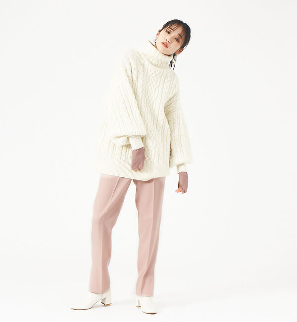 Rouge vif「パウダリーストレッチスリットパンツ」|その他|