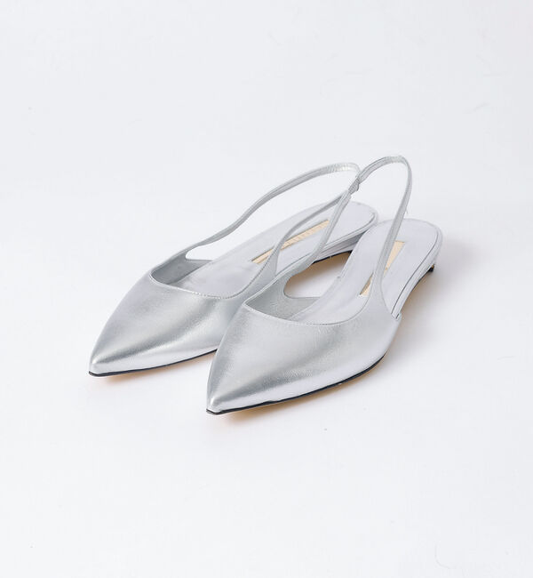 Rouge vif「【BRENTELLA/ブレンテッラ】CLARA バックスリングフラットミュール」|パンプス|