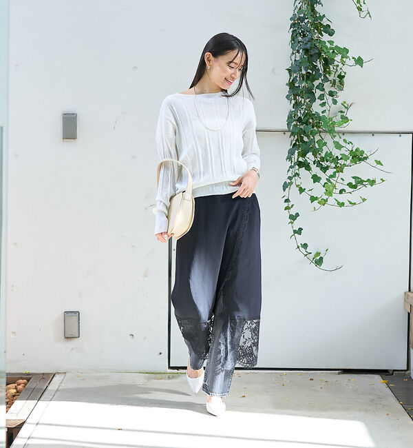 Rouge vif「裾レース巻きスカート」|スカート|