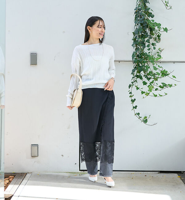 Rouge vif「裾レース巻きスカート」|スカート|