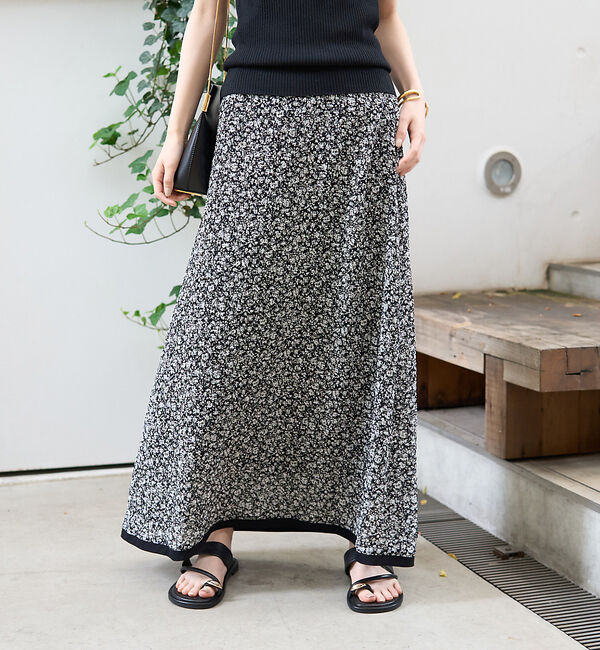 Rouge vif「ストレッチサッカープリントスカート」|スカート|